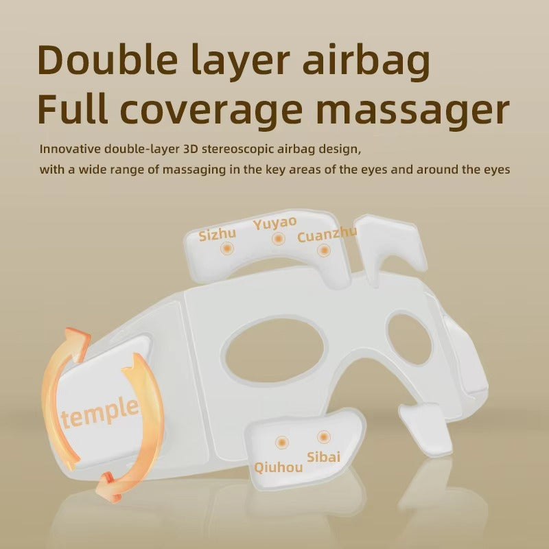Smart Charging Bluetooth Soft Air Pressure Hot Compress Cross-Border Eye Massage