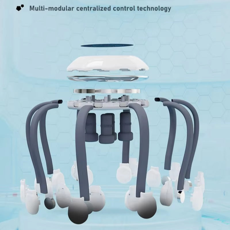 OEM/ODM Durable Electric 10 Claw Scalp Massager with 5 Timing Modes Head Massager for Deep Sleep Relaxation