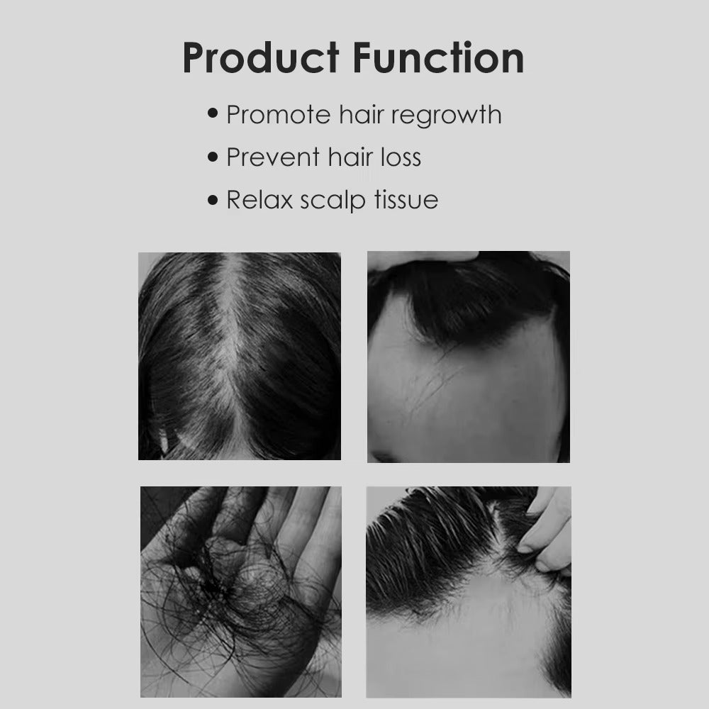 Synogal Red Light Vibrating electric Hair Growth Scalp Magic Brush Oil Bottle Applicator Hair Care Scalp Massager Comb