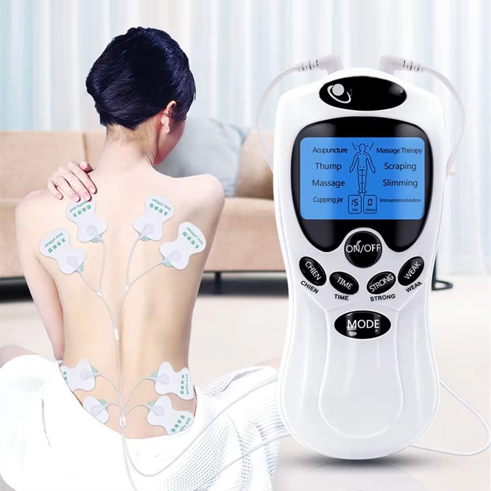 Tens Electric Muscle Stimulator for Back with Electrode Pads Digital Muscle Electric Massager Neck and Back Massager Home Use