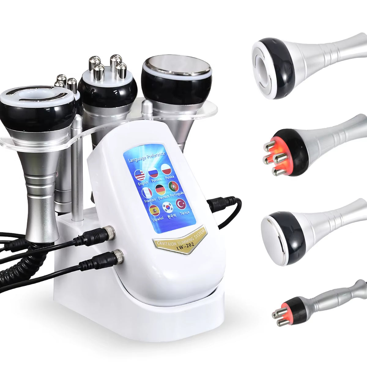 40K 4 IN1 Cavitation Body Slimming Machine Beautiful Equipment Facial Massager Skin Tighten Face Lifting Vacuum Suction