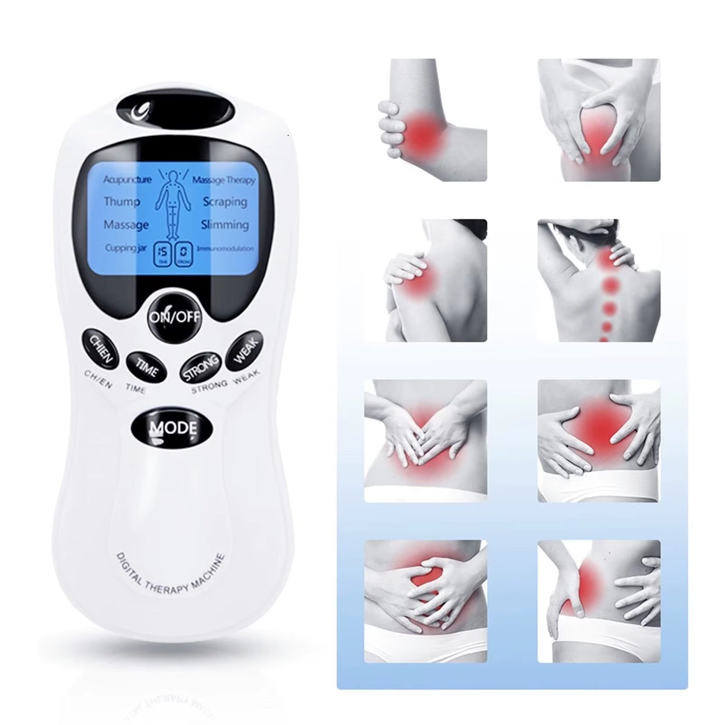 Tens Electric Muscle Stimulator for Back with Electrode Pads Digital Muscle Electric Massager Neck and Back Massager Home Use