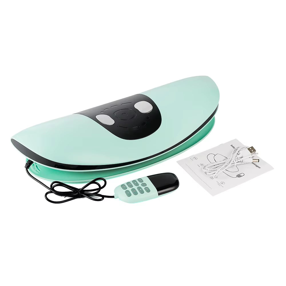 Electric Lumbar Traction Massager Adjustable Vibration Air Pressure Stretching Massager Waist Spine Support Back Masajeador