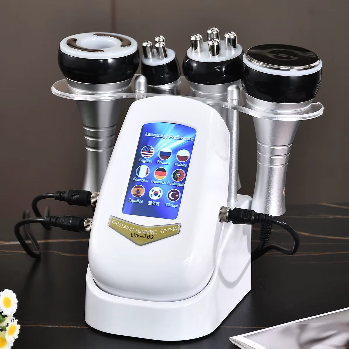 40K 4 IN1 Cavitation Body Slimming Machine Beautiful Equipment Facial Massager Skin Tighten Face Lifting Vacuum Suction