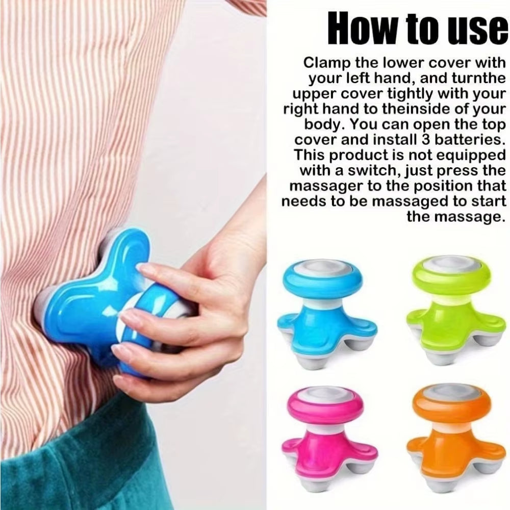 2Pcs Handheld Back Massager Percussion Electric Full Body Massager for Neck, Shoulder, Hand, Leg and Foot Massage