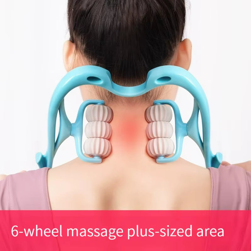 Cervical Spine Massager Roller Back Massager Manual Use to Relieve Fatigue Shoulder Neck Instrument Lumbar Lneading Household