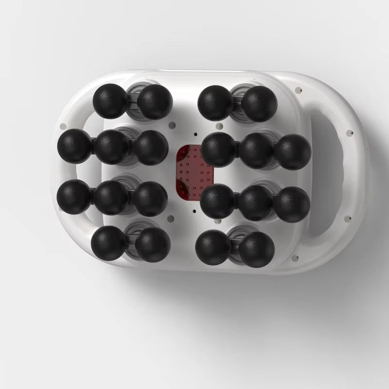 Smart Mini Sport Muscle Gun with 16 Massage Heads Personalized Body Relaxation Experience White Grey Color