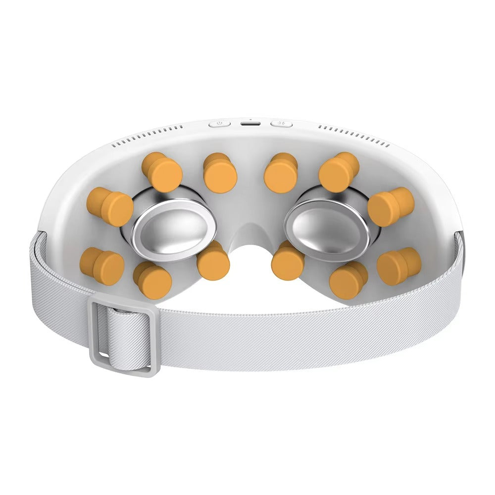 Portable Timed Control Eye Massager with Vibrating & Kneading Features for Dark Circles Relief