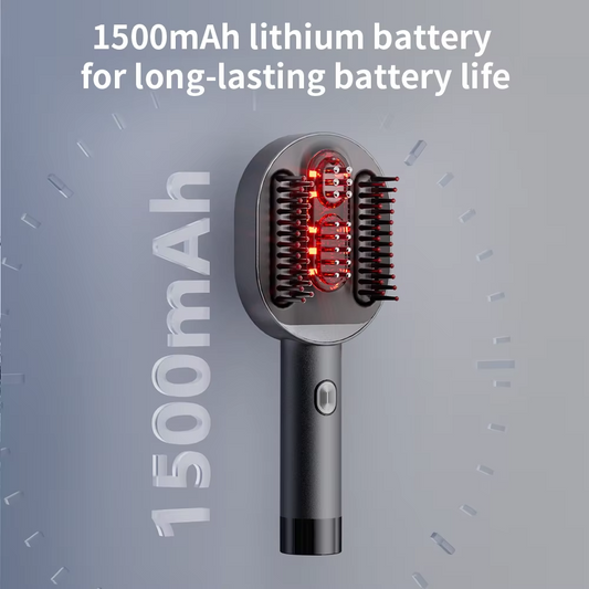 New Factory Wholesale Electric Scalp Massage Brush Hair Oil Comb Heating Applicator Red Light Hair Growth Head Massager