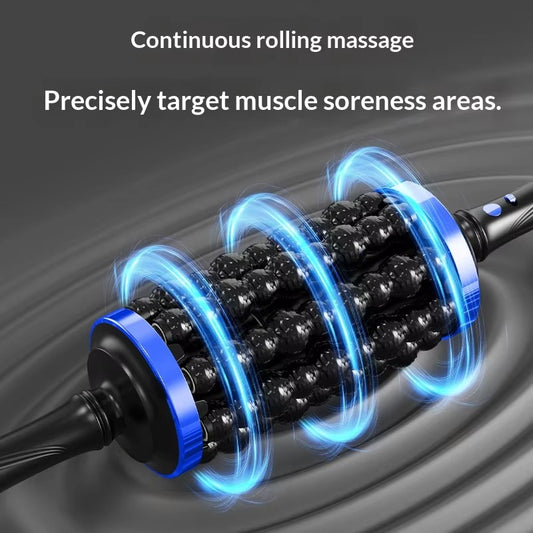 Electric Patented Massage Stick Foot Body Massage Roller Massager Rolling Percussive Massager for Stress Fitness Relax Muscles