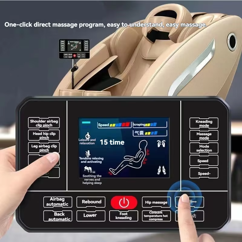 OEM Custom Multi Function Zero Gravity High End Fully Body 3D Massage Chair with Double Core Airbag and Bluetooth for Home Use