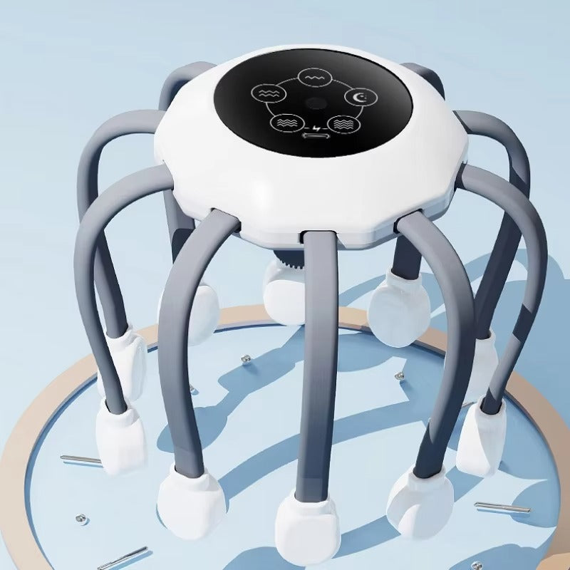 OEM/ODM Durable Electric 10 Claw Scalp Massager with 5 Timing Modes Head Massager for Deep Sleep Relaxation