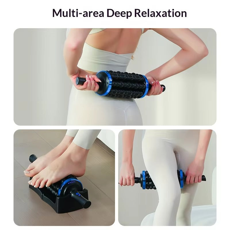 Electric Patented Massage Stick Foot Body Massage Roller Massager Rolling Percussive Massager for Stress Fitness Relax Muscles