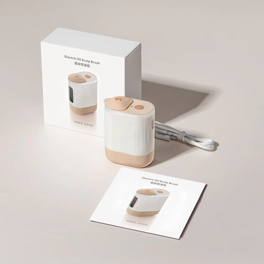 Head Massager Hair Massage Serum Dispenser Electric Anti Hair Loss Scalp Massager Red Light Therapy Oil Hair Growth Applicator