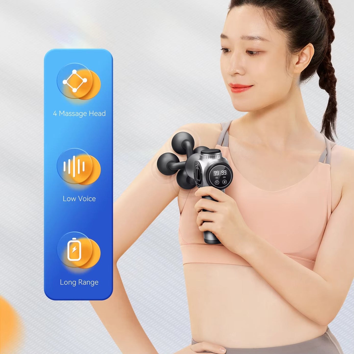 Sports Vibration Body Deep Tissue Booster 99 Speed Powerful Fascia Percussion Massager Muscle Massage Gun