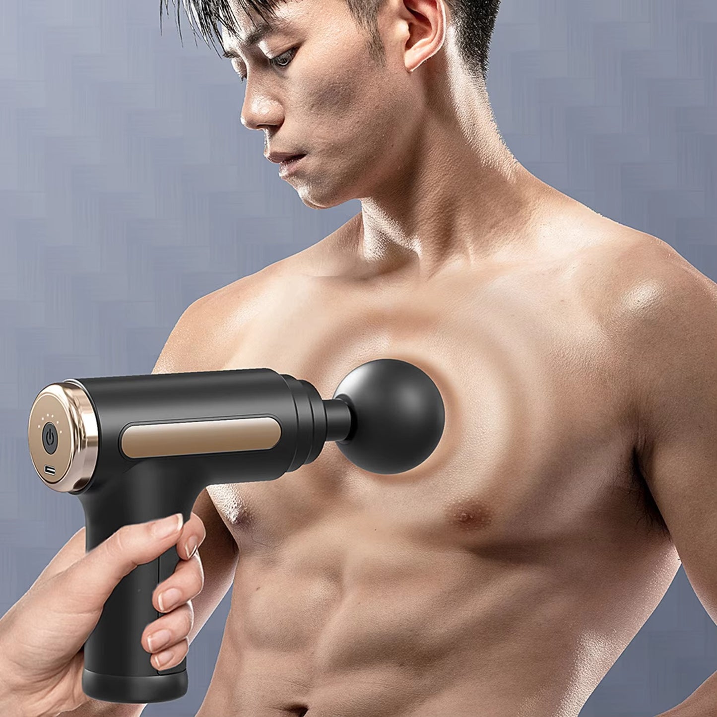 Portable Mini Charging Hand Electric Tiny Massage Gun Custom Logo Vibration Deep Tissue Muscle Machine Fascial Gun Relaxation