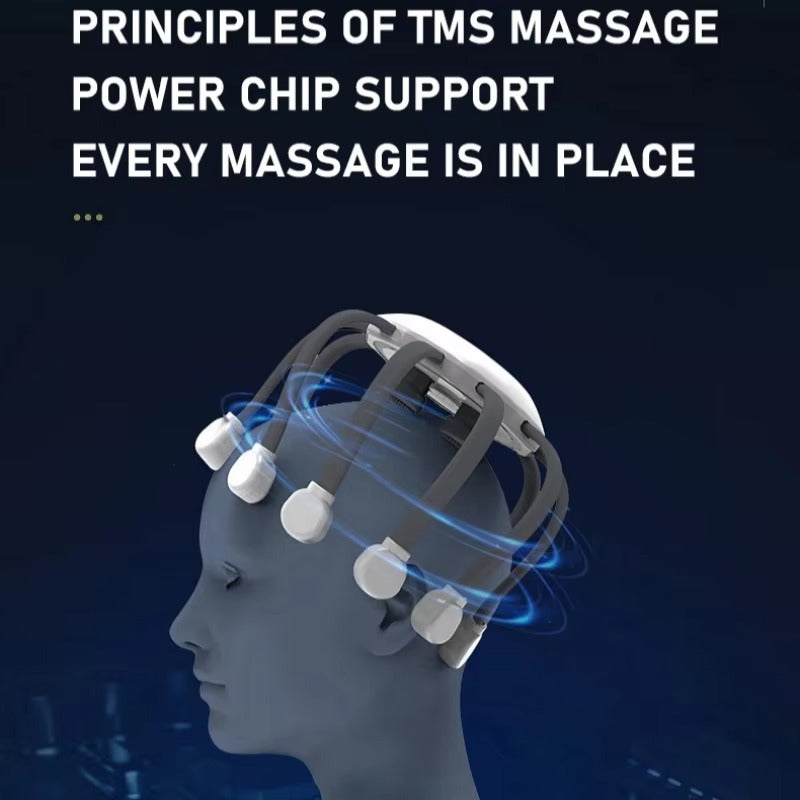 OEM/ODM Durable Electric 10 Claw Scalp Massager with 5 Timing Modes Head Massager for Deep Sleep Relaxation