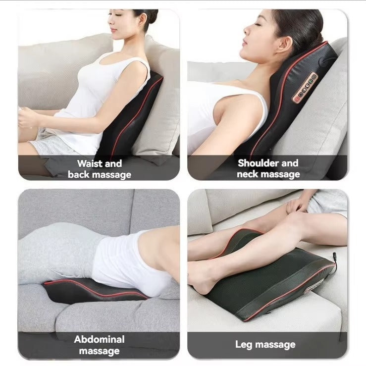 2025 ODM Massager Cushion Backrest Massage Product Electric Office Chair Vibrating Waist Lumbar and Back Massager Vibration