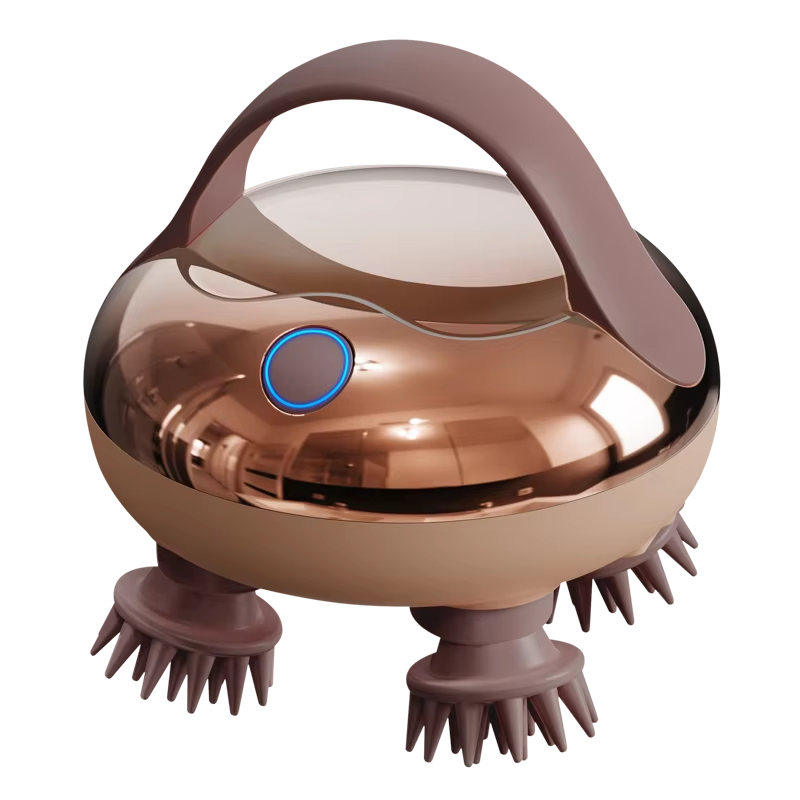 Rechargeable Electric Scalp Massager Handheld Electric Head Scalp Vibrating Silicone Head Massage Brush