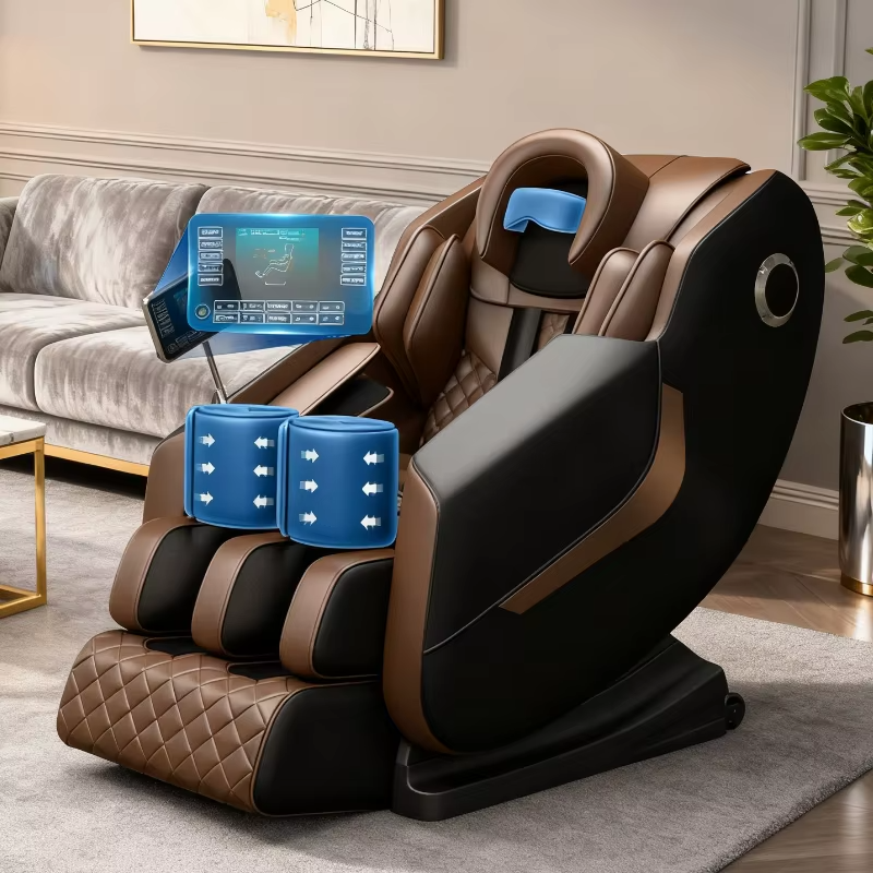Custom Designed Modern Multi-Functional Shiatsu Electric Full Body ReclinerPlus Living Room Sofa Logo 3d Massage Chair 2025