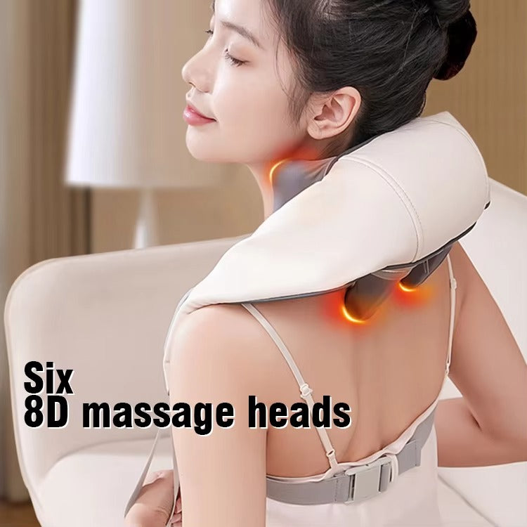 2025 Hot Products Hand-Like Kneading Massage Neck and Shoulder and Back Massager Heating Shiatsu Neck Massager Electric