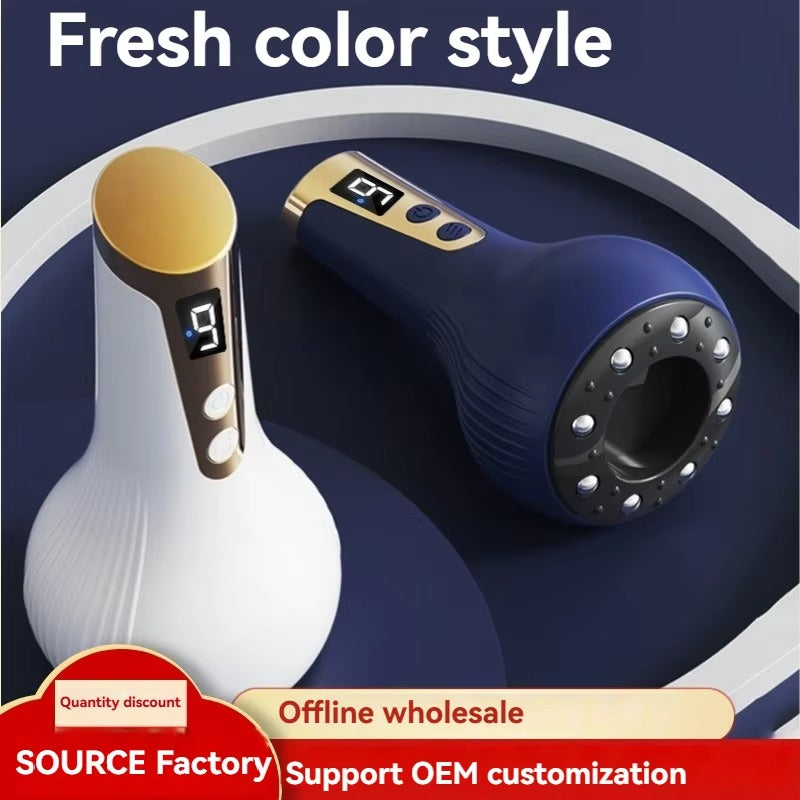 Electric USB Meridian Fascia Massager Scraping Electric Sand Scraping Body Handheld Hot Meridian Brush Electric Home