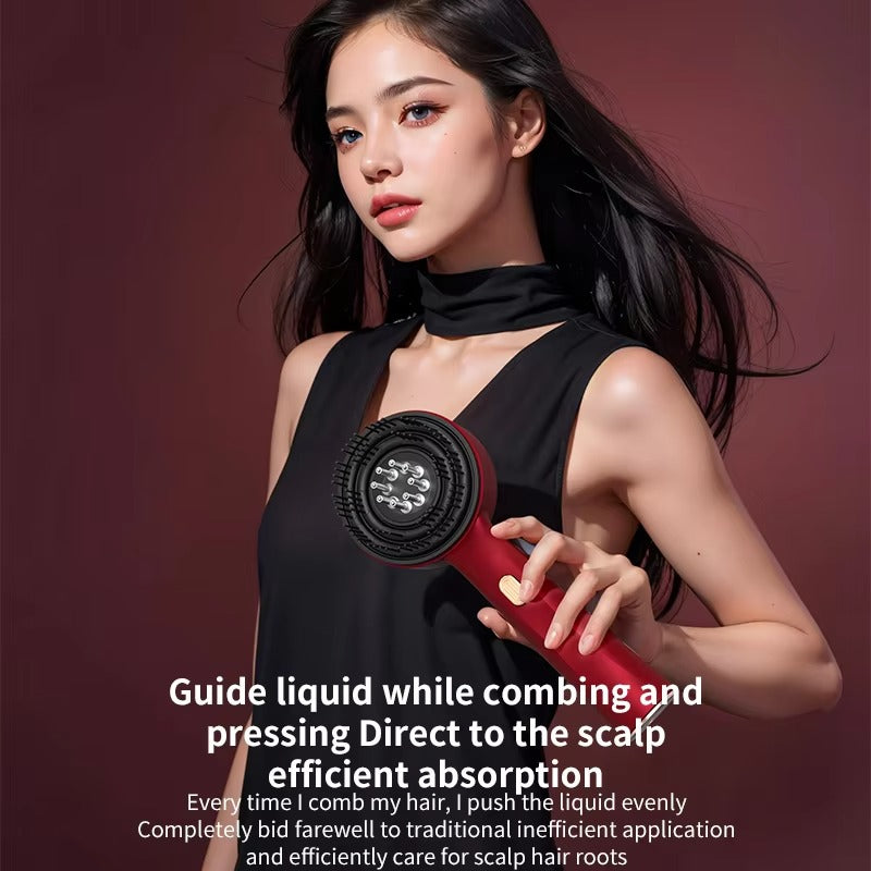 Full Body Relax Kneading Scalp Massage Tool Hair Head Massage Scrubber Red Light Therapy Electric Scalp Massager for Hair Growth