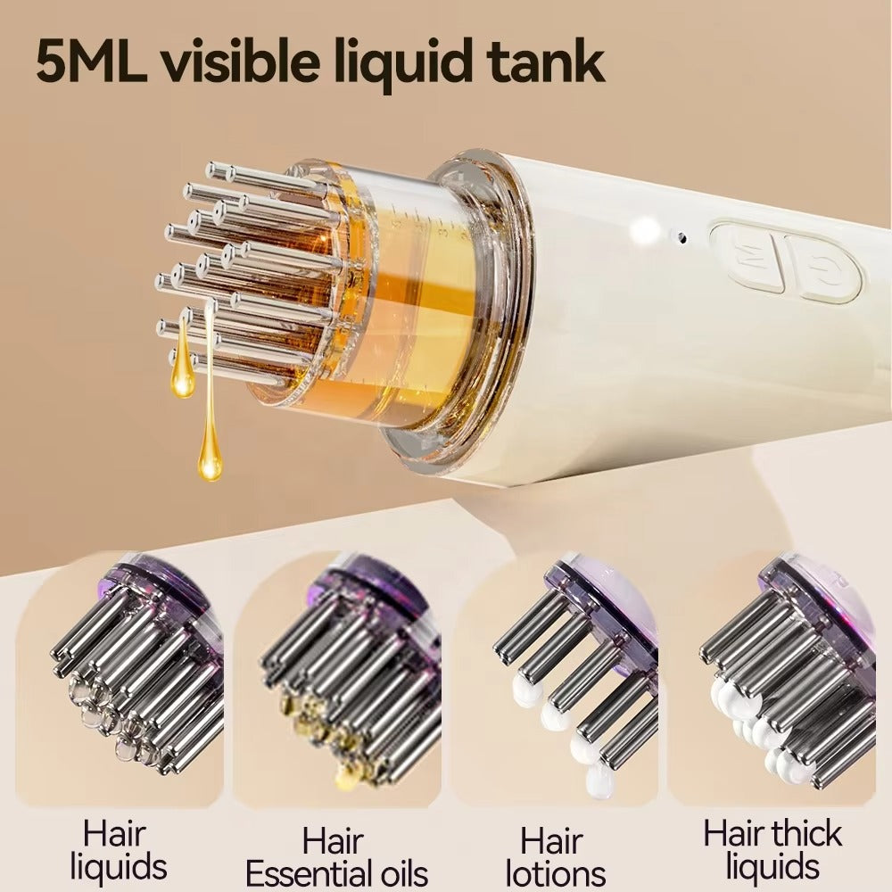 Head Massager Hair Castor Thick Essential Oil Applicator Scalp Massage Hair Growth Serum Dispenser Automatic Hair Oil Applicator
