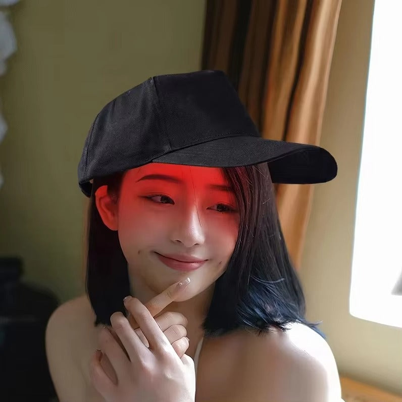 Aukewel 120-Point LED Red Blue Light Therapy Hair Growth Light Massage Cap for Head Blood Circulation