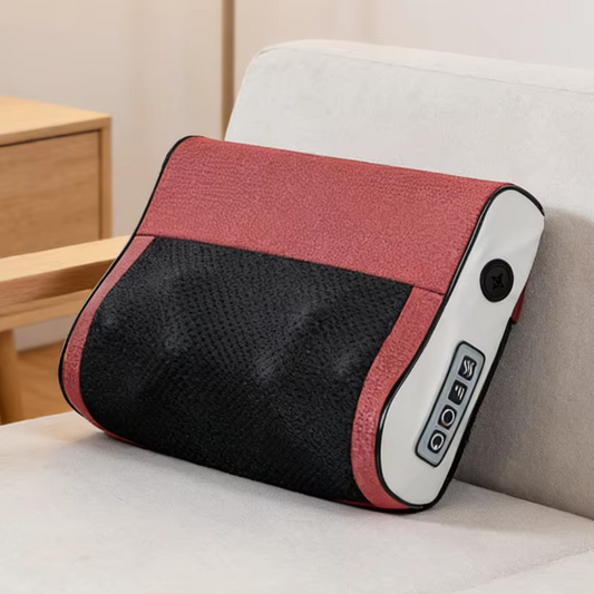 New Deep Kneading Vibration Massage Pillow Portable Travel Pillow for Pain Relief with Heat Shiatsu Relax Muscle Multifunctional